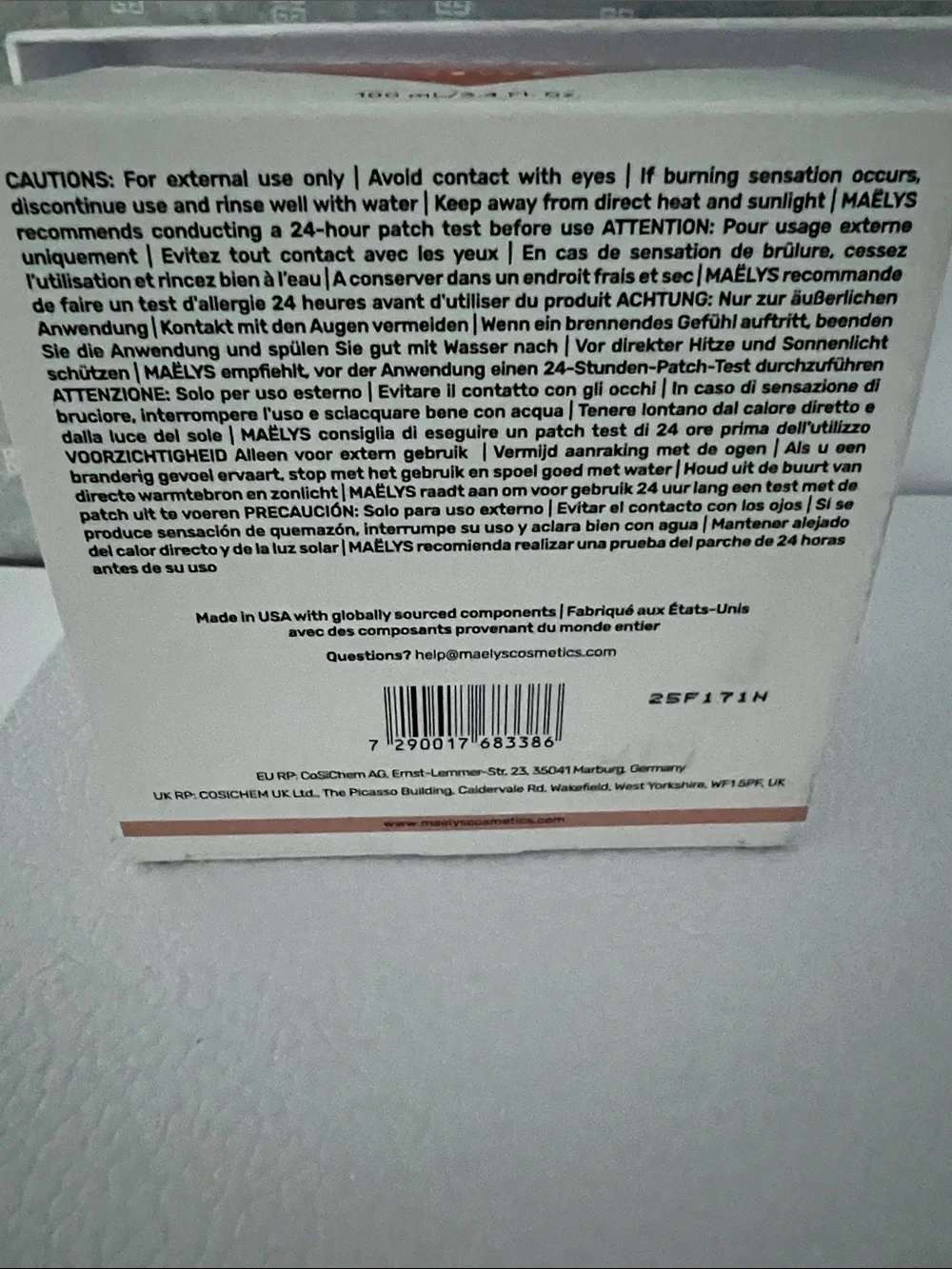 MAELYS B-TIGHT Lift & Firm Booty Mask - 100 ml